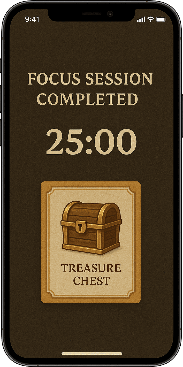 FocusMonsters app interface